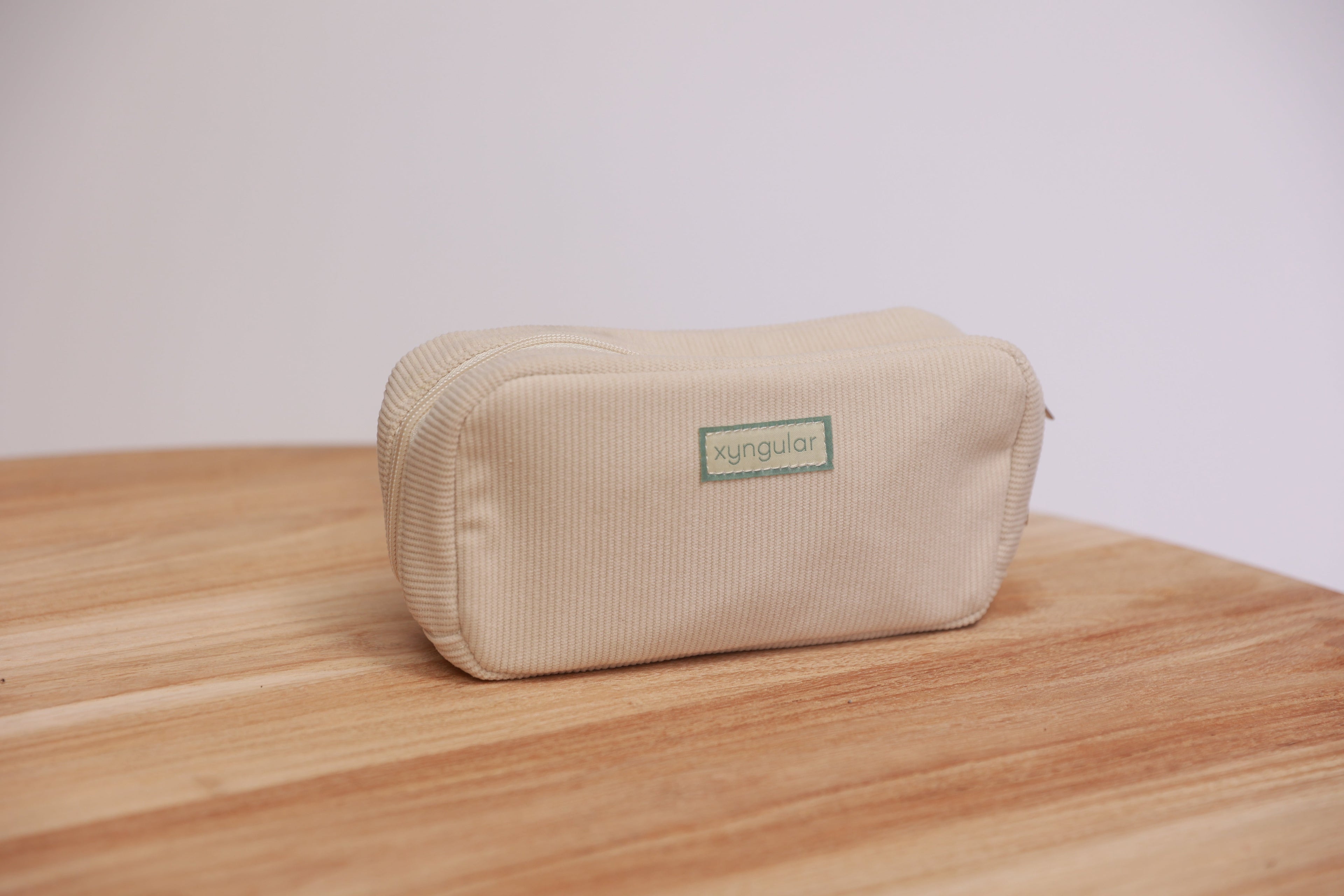 Makeup Bag Cream Corduroy
